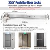 304 Stainless Steel Panic Bars for Emergency Exit Doors with