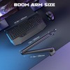 FIFINE Microphone Boom Arm, Low Profile Adjustable Stick Microphone Arm