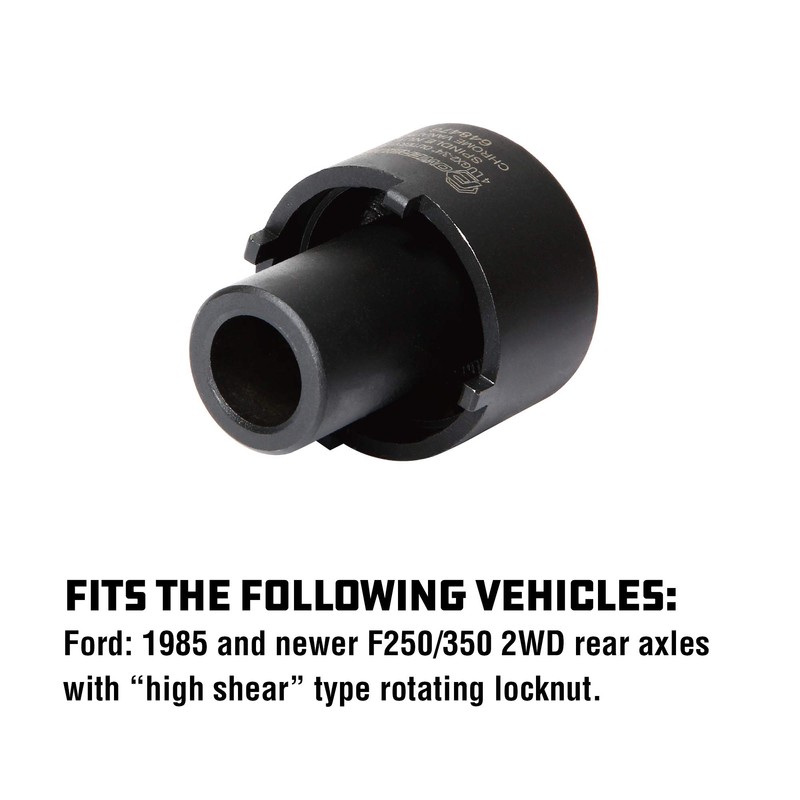 Powerbuilt Spindle Nut Socket, 4 Lug, 2-3/4-inch Outer, Ford, Easy