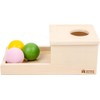 Adena Montessori Object Permanent Box with Tray, Three Balls, Montessori