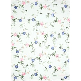 GreenGate Henriette White Cotton Tea Towel 50 x 70 cm Floral Pattern
