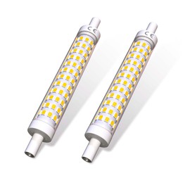 Lustaled R7s LED Bulb 118mm 10W 1300LM Day Light 6000K 110-130V J118 J Type Linear Double Ended 100W Halogen Equivalent for Floodlight Landscape (2 Pack Not Dimmable)