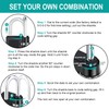 ZHEGE Combination Padlocks with Code, 4 Dial Number Padlock for
