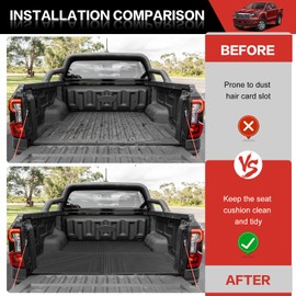 Utiiy Bed Mat Compatible with 2019-2023 Ford Ranger 5FT Truck Bed Liner Pickup Car Truck Potector for 2023 Ford Ranger Accessories(19-23 Ranger 5FT)