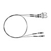 PetrisCatch Set of 2 Braided 1 x 7 Titanium Leaders