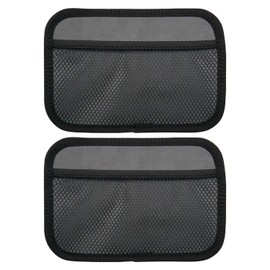 INNOLIFE Car Net Pocket Side Clutter Scattered Storage Phone Holder Strong Paste Organizer 8"x5.75"(1pcs L+1 pcs S)