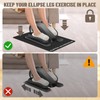 Under Desk Elliptical Mat - Non-Slip Exercise Equipment for Peloton
