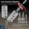 Runfider Stainless Steel Trailer Jack Electric Drill Adapter, 1/2 Inch