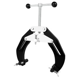 Pipe Clamp, 2 to 6 in, Steel Pipe Alignment Tool with Lightweight Design, High Strength Ultra Clamp with Quick Acting Screws, Black