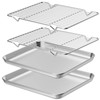 Wildone Baking Sheet with Rack Set [2 Sheets + 2