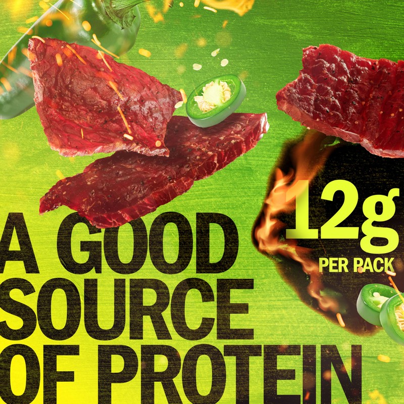 Jack Link's Meat Snacks Beef Jerky, Jalapeno, 1.25 Ounce (Pack