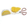 LABRIMP Stainless Steel Pizza Tongs Food Tongs for Serving Multi-use