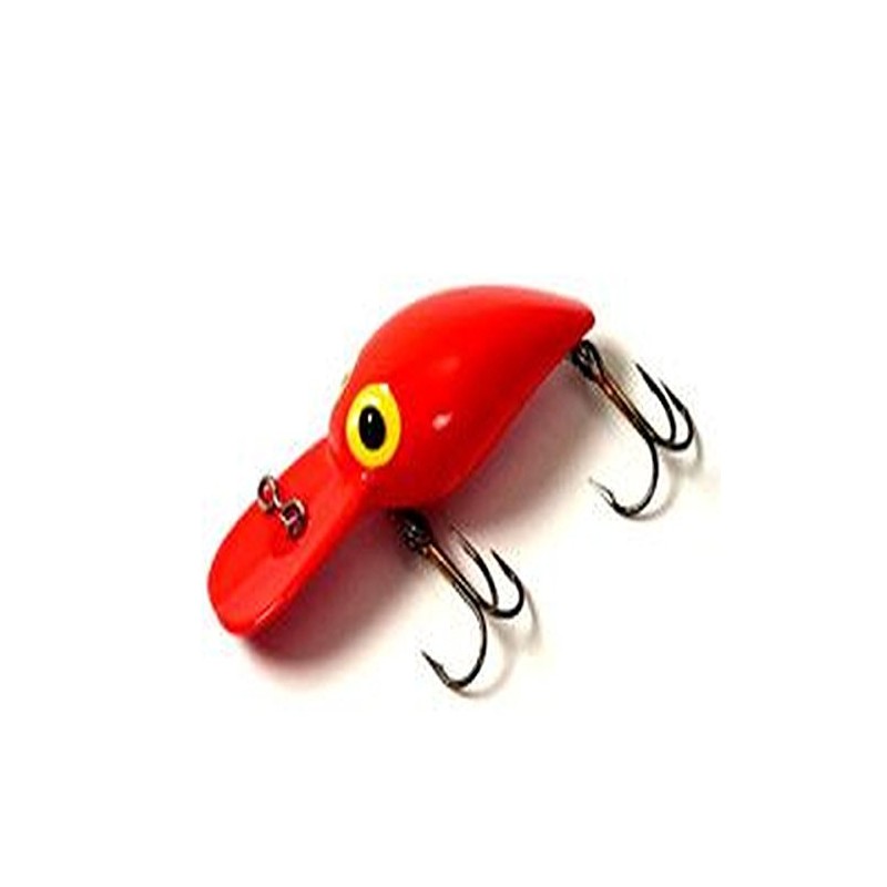 Brad's Killer Fishing Gear Wiggler (Fluorescent Red, 3 3/4-Inch)