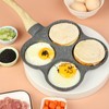 Omelette Pan with 4 Holes, Non-Stick Pancake Pancake Maker, Breakfast