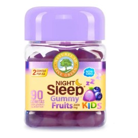 Night Sleep Gummy Fruits Kids, Naturelab 90 Gomitas Sabor Blueberry