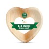 Ved Disposable Biodegradable, Eco-Friendly (16.5"(16.25cm) Heart Shaped Areca Leaf Dish