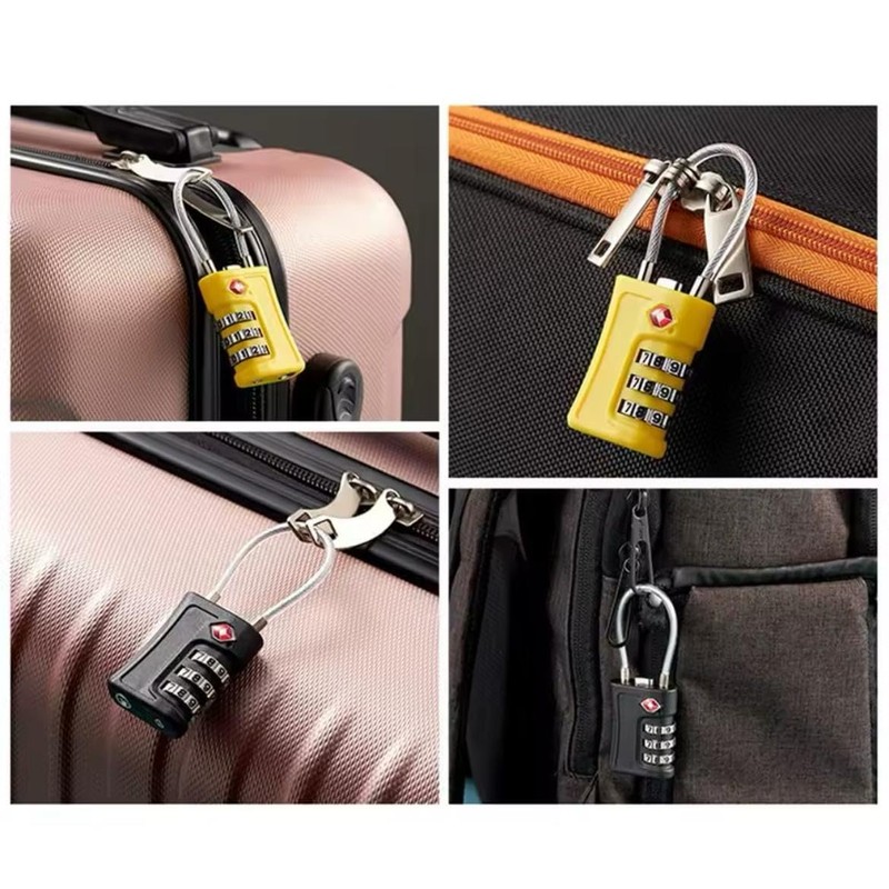 TSA Luggage Locks, [2 Pack] 3-Digit Security Suitcase Locks, Combination