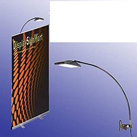 LED (78 Led) Display Light White Light (6000k) Retractable Roll up Banner Stand Lamp Trade Show Booth Replace Halogen Las Vegas Show Approved Pole Clamp on Style