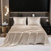 Satin Full Comforter Set Silk Like Beige Bedding Comforter 8