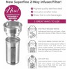 Teabloom - Cesta de repuesto de acero inoxidable para vaso