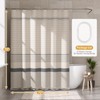 AmazerBath Boho Shower Curtain Set, Grey Shower Curtain with Tassels,