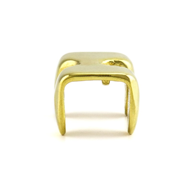 QWORK Metal Rope Clips, 4 Pack Solid Brass Heavy Duty