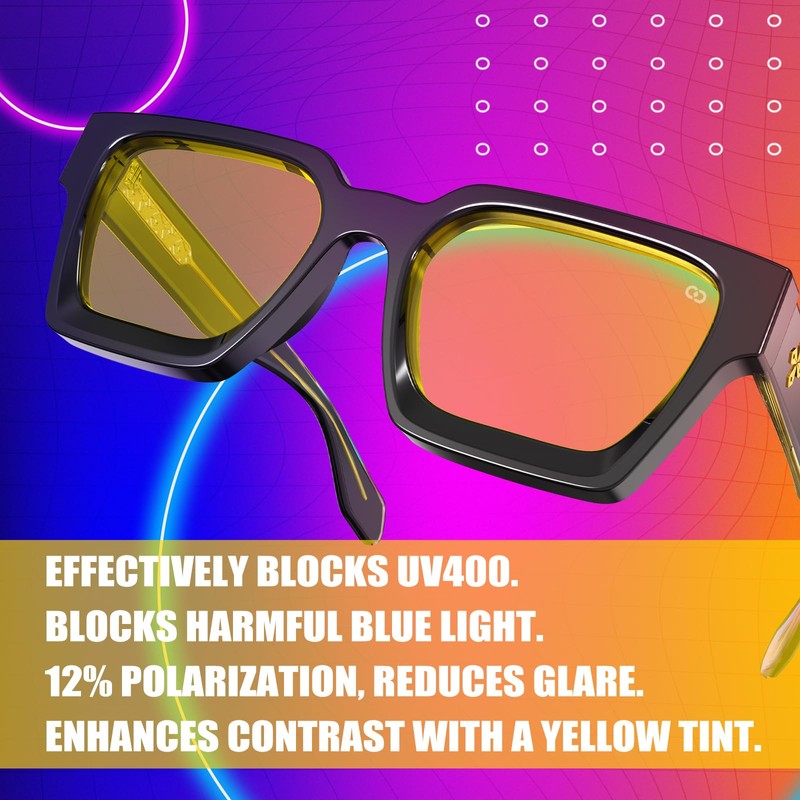 VISOONE Gamer Glasses Professional Blue Light Filter with Anti-Fatigue and