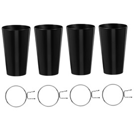 KONTONTY 4 Sets Multifunctional Pegboard Hooks and Cups Kit and Organizer for Workshop Garage and Craft Room Design with Strong Bearing Capacity