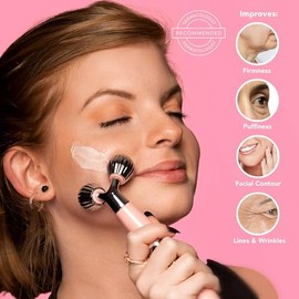 Spa Sciences ISLA Ice + Heat Contouring Roller (Face, Neck, and Décolletage) – Including Steel + Bonus Genuine Rose Quartz Globes