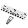12 String Saddle Tailpiece Metal Chrome Color Saddle Bridge Top
