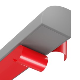 Flexible Quarter Round Molding, Peel and Stick, Corner Molding Trim, Waterproof Rubber Edge Molding Quadrilateral Trim for Wall Corner Countertops, 0.7×0.7 (Gray, 39Inch)