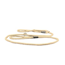 No More Pulling! Anti Pull Lead Field Figure 8 / Halter/Head Collar One Size Fits All Super Soft Braided Nylon Comfortable Make Your Walks More Enjoyable -Instructions Included (Beige)