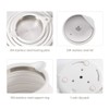 Food Grade Silicone Portable Collapsible Electric Travel Kettle (White)