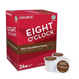 Eight O'Clock Coffee Colombian Peaks, Single-Serve Keurig K-Cup Pods, Medium Roast Coffee, 48 Count