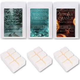 Interluxe Scented Wax Melt Set of 3 – Winter with Driving Home, Winter Freshness and Winter Orange Scented Melt Wax Melt Wax Melt Scented Wax