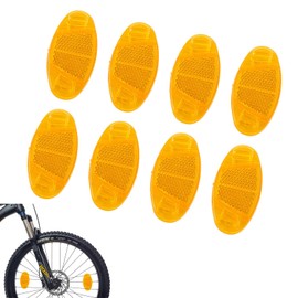 beejune Pack of 8 Spokes Cat Eyes, Spoke Reflectors Bicycle, Cat Eyes Bicycle, Ahrrad Reflectors, for Road Bike, MTB, Trekking Bike & Children's Bicycle