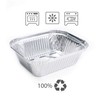 Miamex 100 x Aluminium Disposable Food Freezing Cooking Bowls with