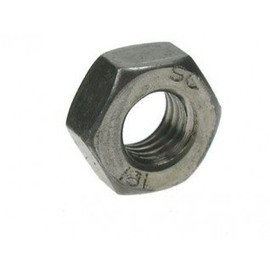 Whitworth Hexagonal (Hex) Full Nuts Grade A Mild Steel Self Colour 1/4" BSW (Pack of 100 Nuts)