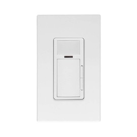 Leviton Smart Wallbox Sensor, PIR 0-10V Dimming, 10A, 120-277VAC, App Configurable with the Smart Sensor App, White