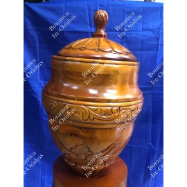 Unbranded Lebrillo de Agayu/Agallu / Argallu YORUBA IFA SANTERIA - Lebrillo Tallado Oak Agayu