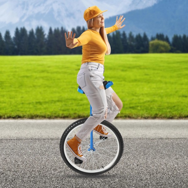 Unbranded 24" Wheel Unicycle Adjustable Seat Exercise Bicycle Fitness Bike