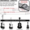 Amumu Embroidery Guitar Strap adjustable for Acoustic, Electric, Bass Guitars