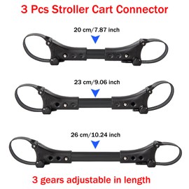 Paifeancodill Paifeancodill 3 Pcs Stroller Cart Connector Stroller Accessories Universal Stroller Automotive Connectors Baby Stroller Connector Twin Baby Stroller Connector Adapter Plastic Connector Stroller Linker