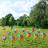 Frantlna Outdoor Wind Spinners Yard Garden Decor Shiny Pinwheels, Lawn
