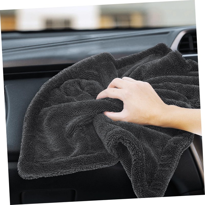 Alipis Thickened Car Wash Towels Dual Sided Drying Cloths for
