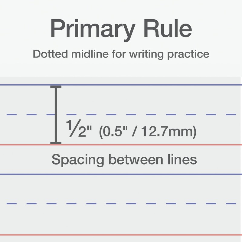 Oxford Primary Ruled Spiral Notebooks, Writing/Drawing Practice for Kids, Grades