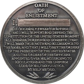 Military Productions Air Force Oath of Enlistment Challenge Coin