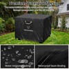 QH.HOME Fire Pit Cover Square Heavy Duty Fabric 100% Waterproof,