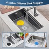 Tub Stopper 5 Pack 6 Inch Silicone Universal Drain Stopper