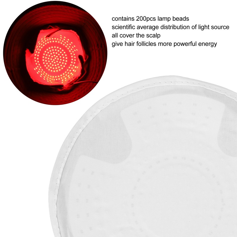 Hair Regrowth Cap 200 Lamp Beads Red Light Hair Loss